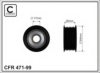 CAFFARO 471-99 Deflection/Guide Pulley, v-ribbed belt
